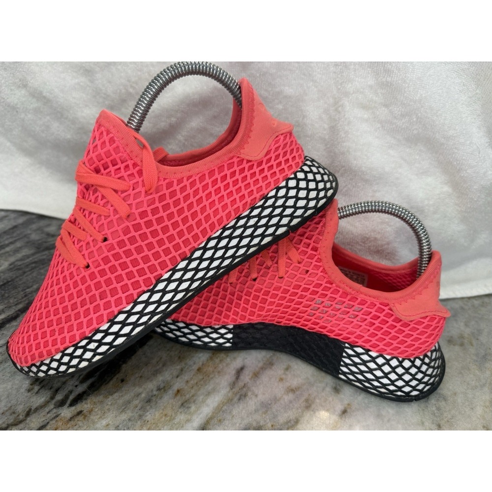 Adidas Deerupt Runner Turbo Pink Colorway Men's Shoes Sz 5
